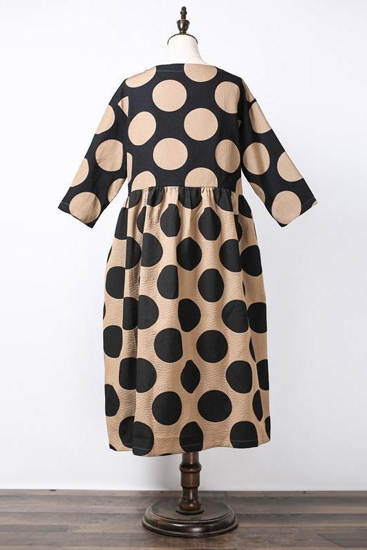 Polka Dots Loose Dress