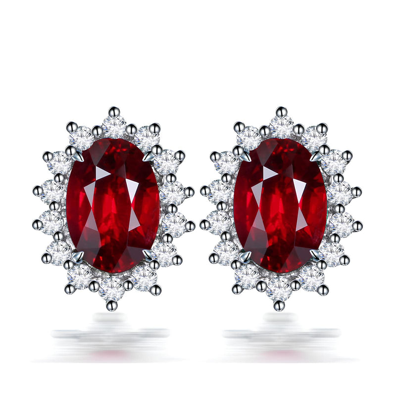 Celestial Radiance Gemstone Studs