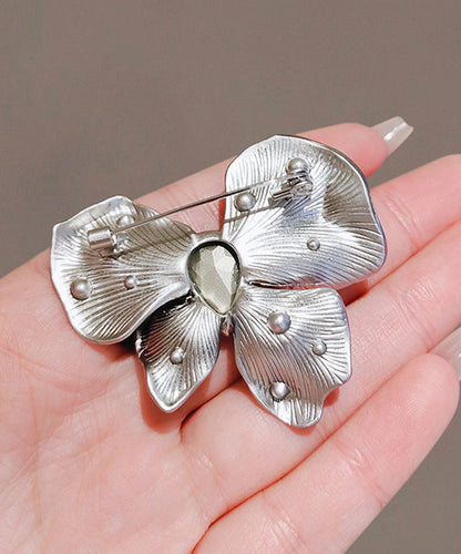Blue Alloy Crystal Butterfly Hairpin