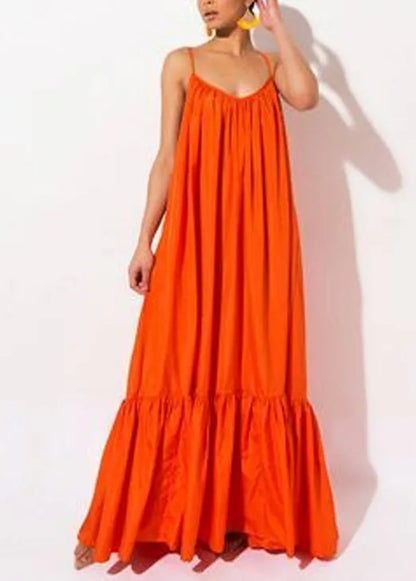 Black Backless Cotton Spaghetti Strap Dress Summer
