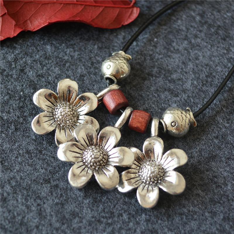 Wood Beads Indie Folkalloy Necklace