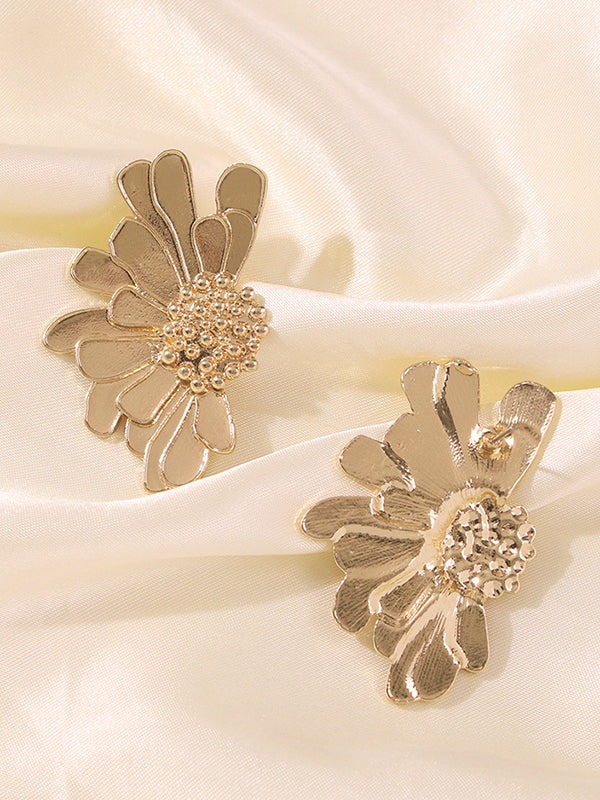 Alloy Flower Earrings