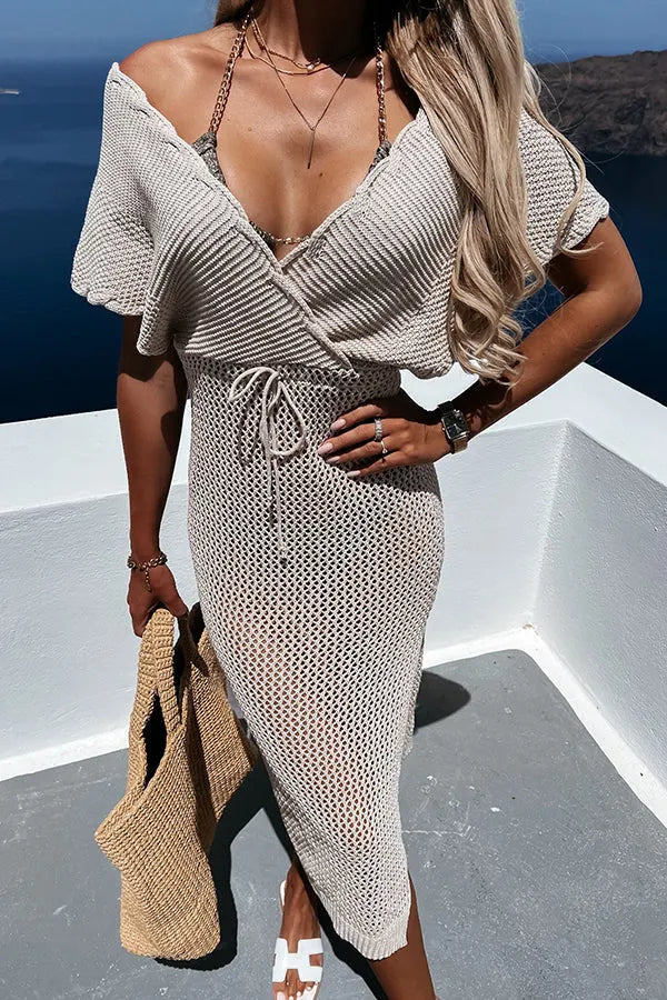 Sailing the Sea Knitted Cover Up Dress