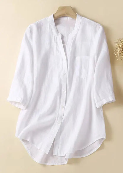 Pink Button Cotton Shirt Half Sleeve