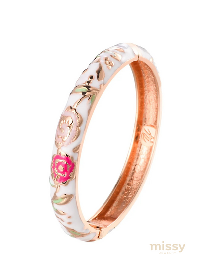 Sansa White Bangle