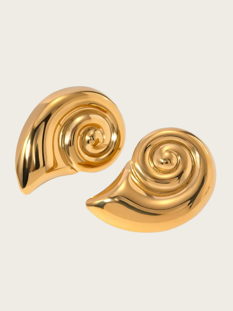Crimson Stainless Pearl Earrings