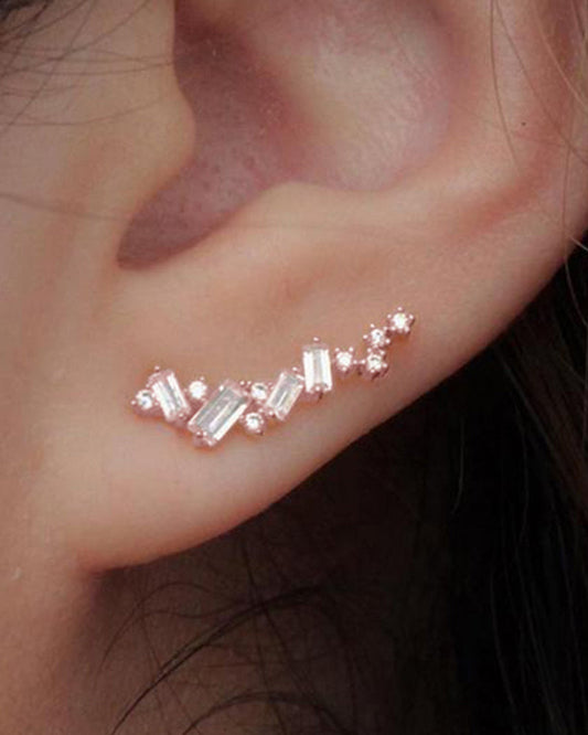 Simple Geometric Shiny Earrings