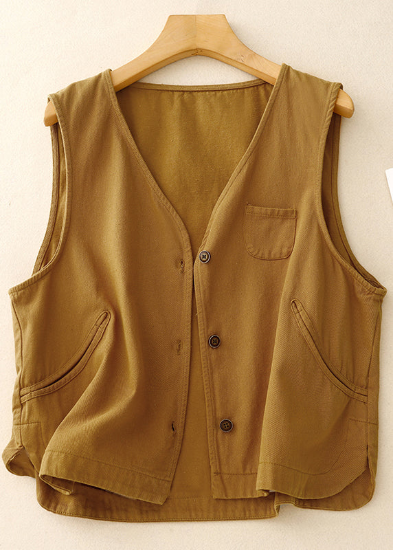 Purple Oversized Cotton Vest Spring