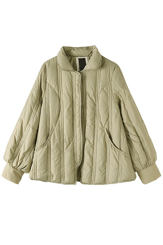 Winter Pure Color White Duck Down Jacket