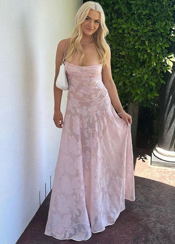 Italian Pink Cold Shoulder Tulle Spaghetti Strap Dress Sleeveless