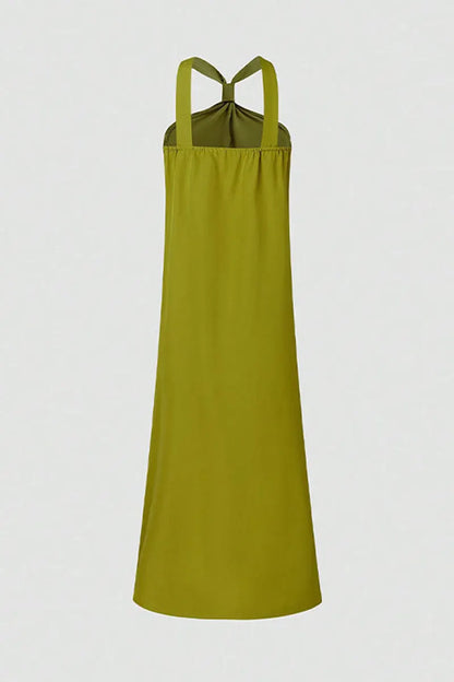 Simplicity Slit V Neck Sleeveless Dresses