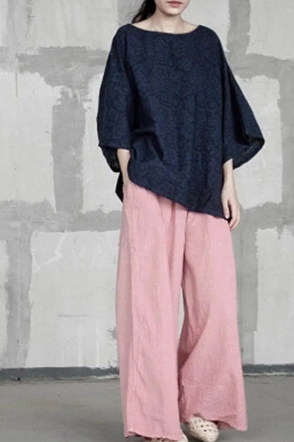 Original Designer Loose Long Cotton Linen Pants Outfits