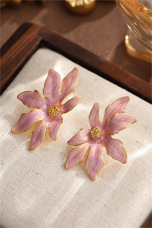 Enamel Stud Earrings