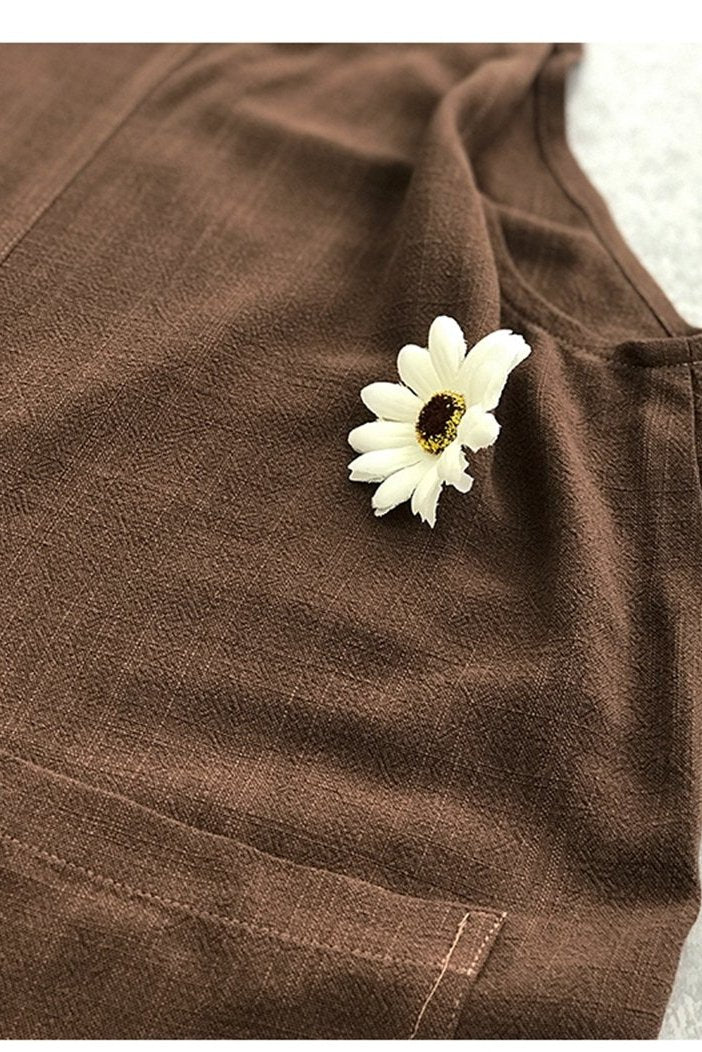 Linen Jumpsuits Overalls Pants With Pockets Linen Harem Pants
