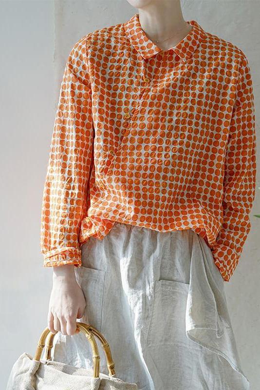 100% Cotton Spring Dots Shirt