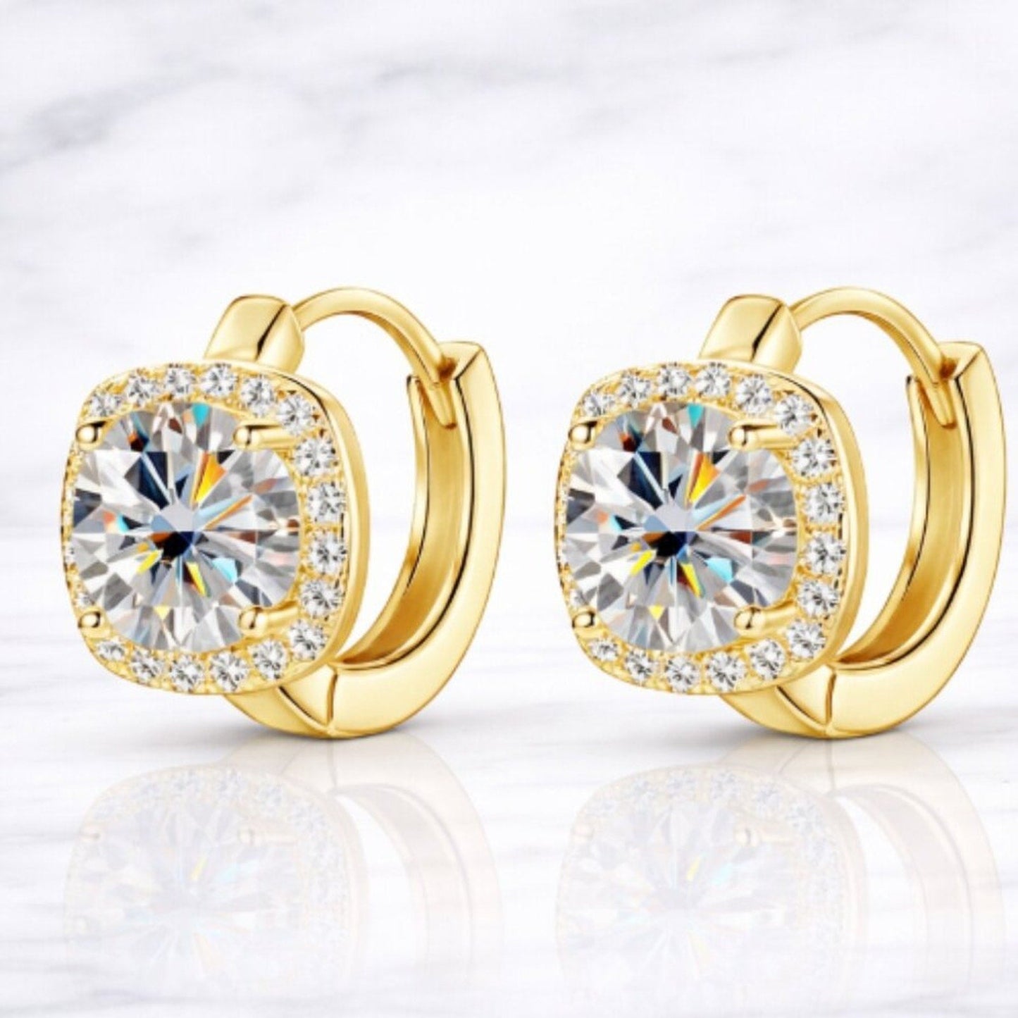 "portofino" 1 Carat Lab Diamond Earrings