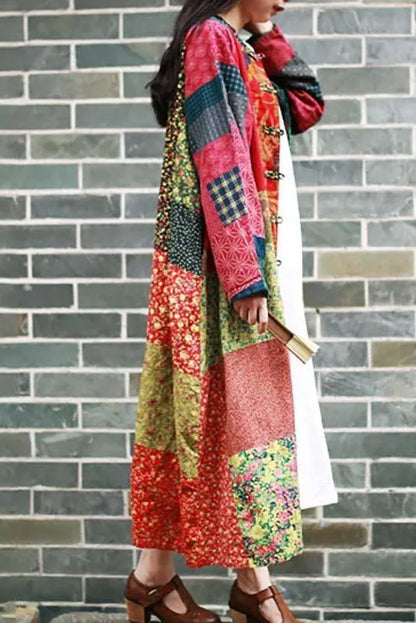 Limited Stock- Retro Color Contrast Coat