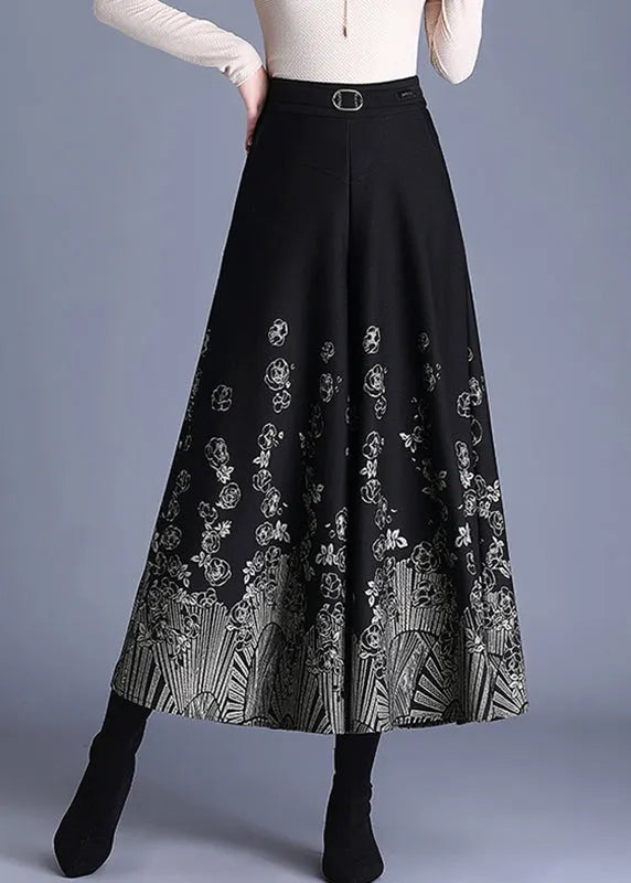 Coffee Sashes Woolen Crop Wide Leg Pants Spring