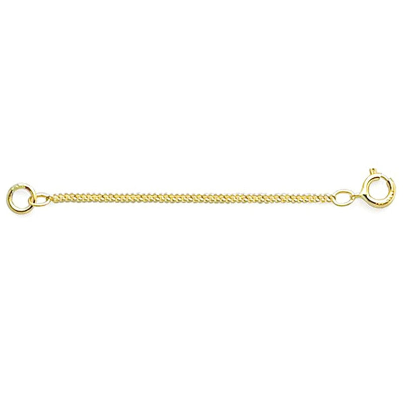 14k Yellow Gold Rope Chain Necklace Extender Clasp