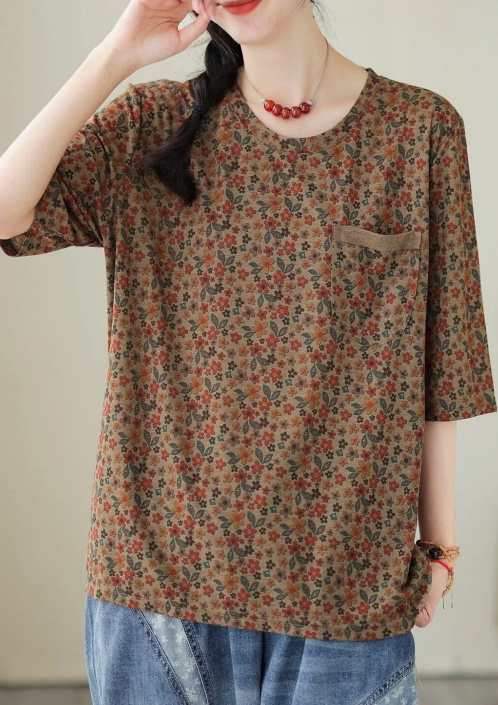 Retro Cotton Summer Tops