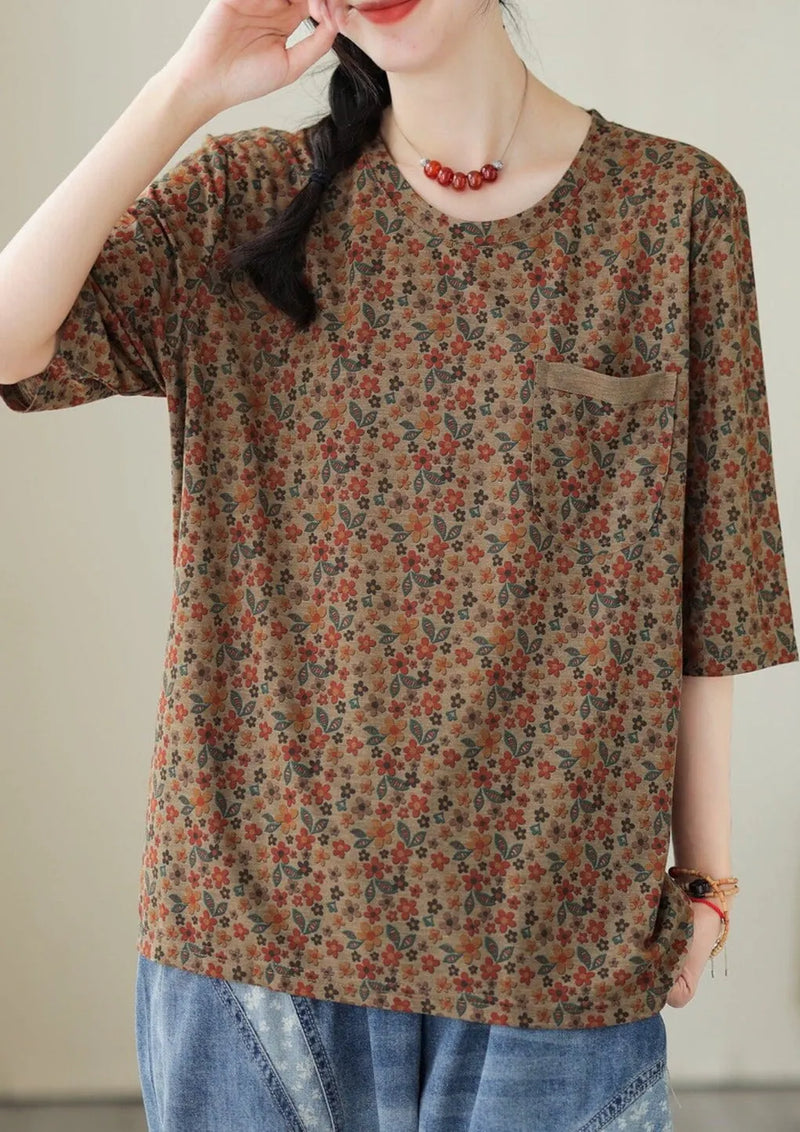 Retro Cotton Summer Tops