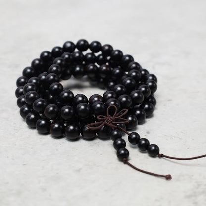 108 Beads Wood Mala Bracelet for Meditation & Prayer