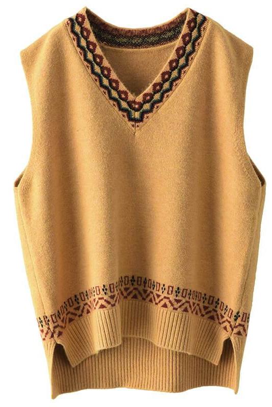 Winter Knitted Vest Sleeveless Sweater