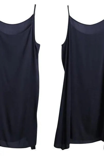 Loose Silk Loose Dresses Summer Blue Outfits