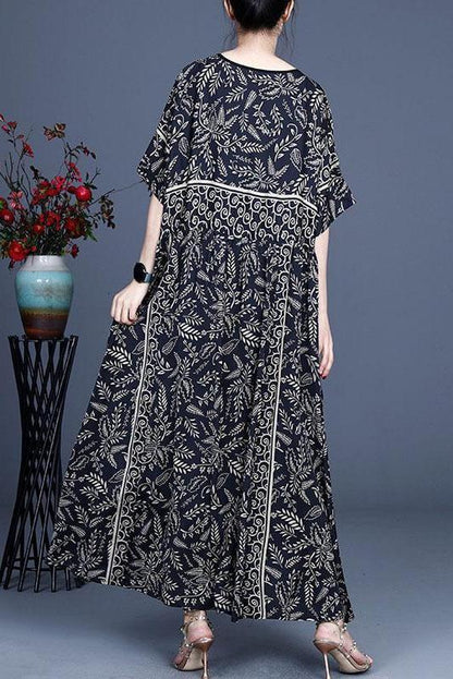 Leaf Retro Maxi Dress
