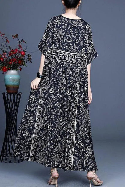 Leaf Retro Maxi Dress