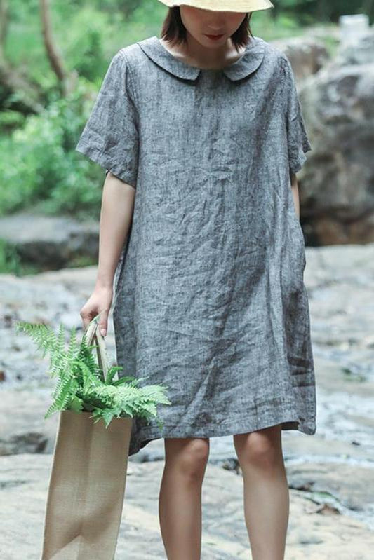 Organic Loose Linen Dress