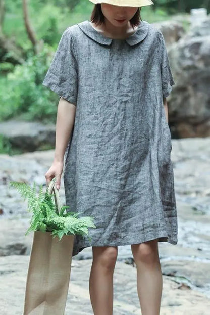 Organic Loose Linen Dress