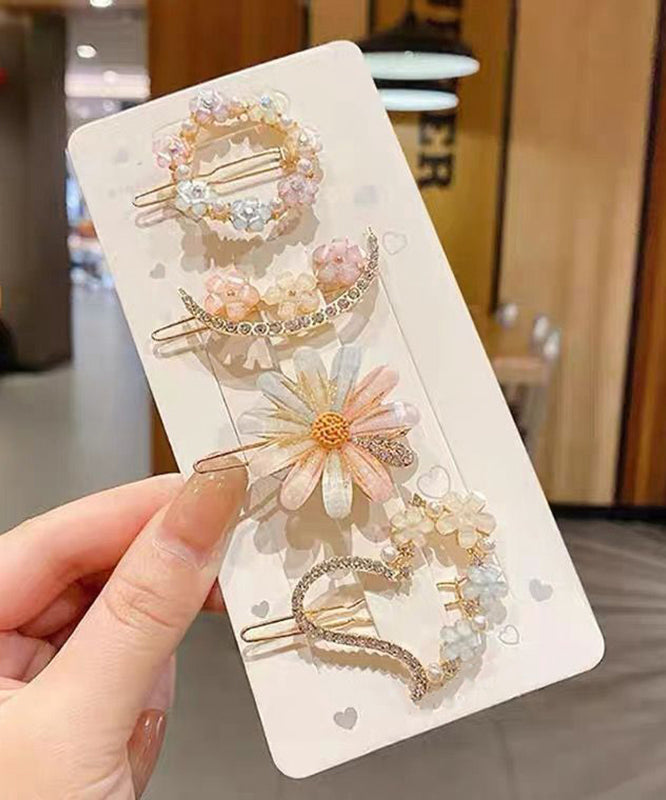 Modern Alloy Zircon Four-piece Set Hairpin