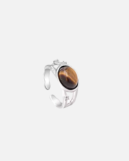 Milah Tiger Eye Adjustable Ring
