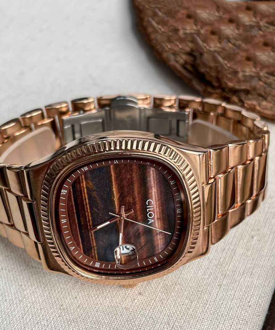 Unique Coffee Stainless Steel Mechanical Watches