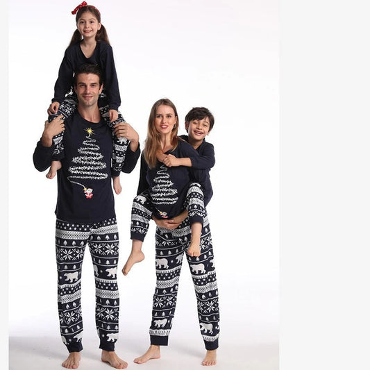 Stylish Winter Family Christmas Pajama Set for Unisex