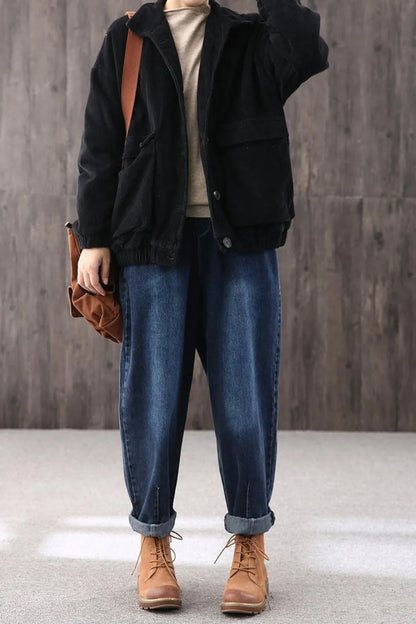 Loose Large Size Coat,corduroy Coat Coat,corduroy Loose Coat