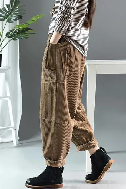Limited Stock- Spring Retro Corduroy Pants