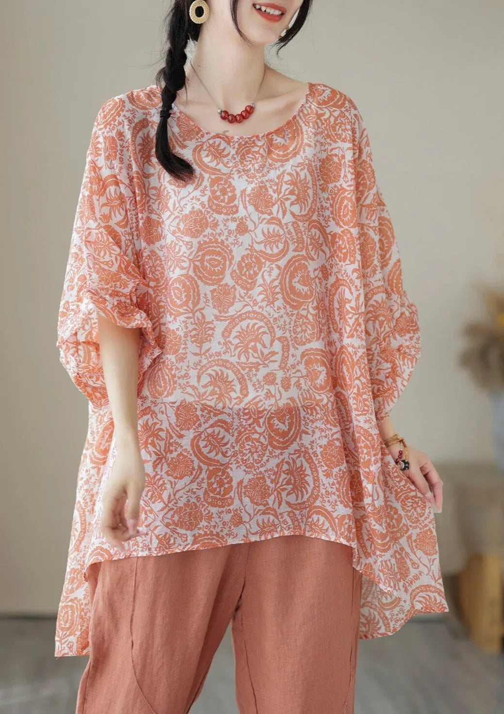 Summer Loose Retro Tops
