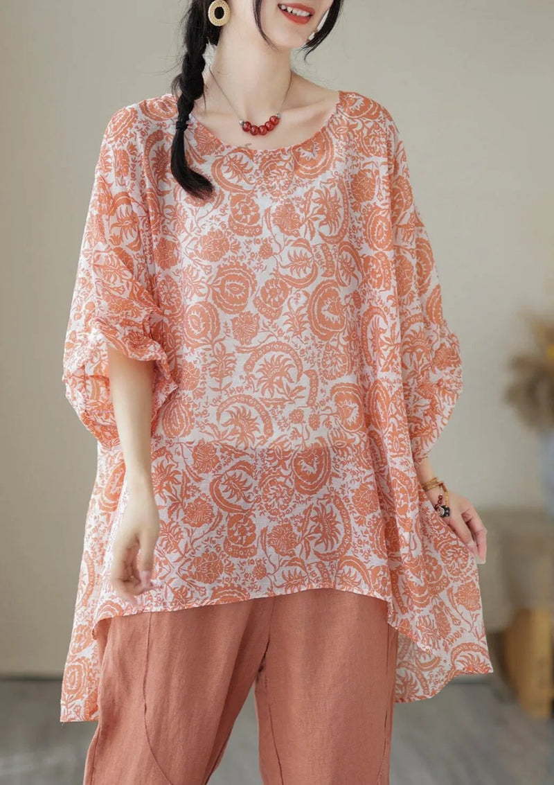 Summer Loose Retro Tops