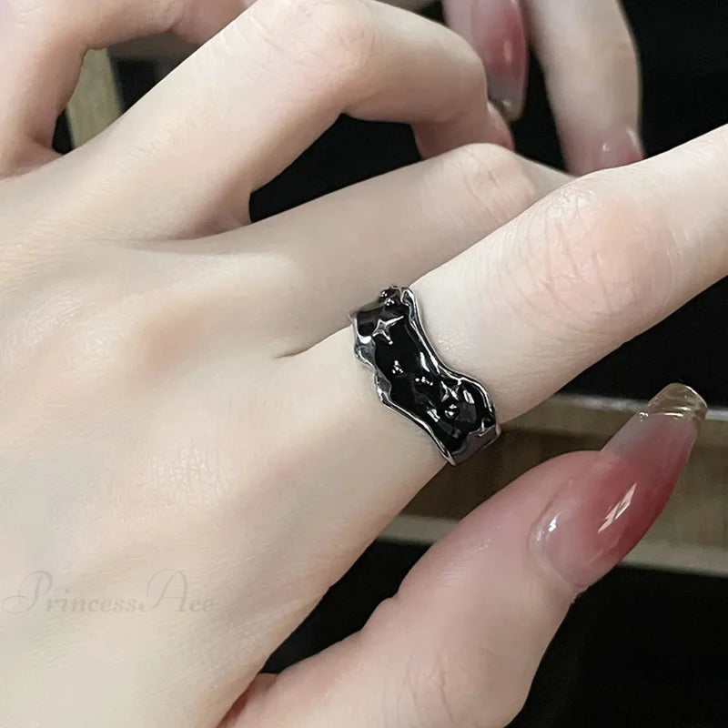 Gender-neutral Wings Skeleton Gothic Ring