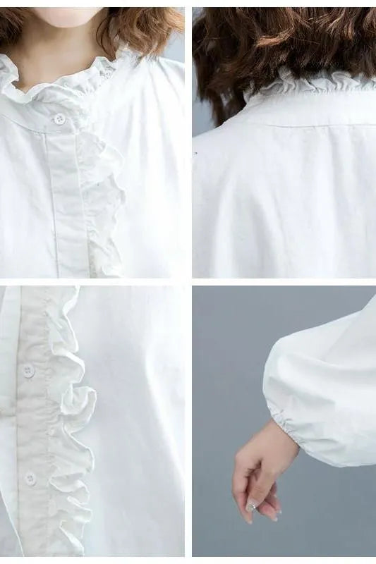 Cotton Shirt Fall Tops
