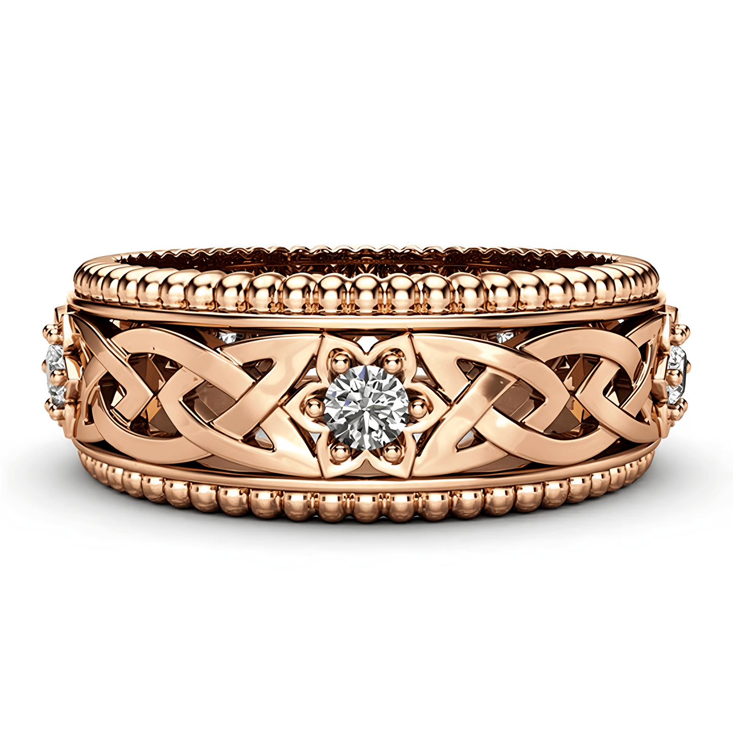 Celtic Flower of Spiritual Clarity Ring