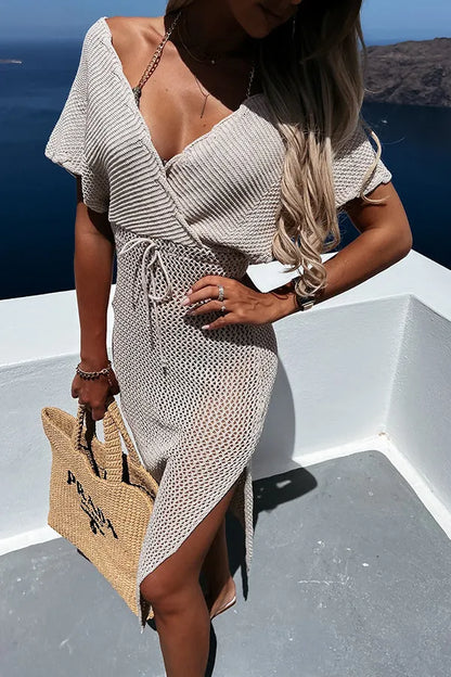 Sailing the Sea Knitted Cover Up Dress