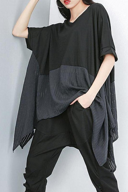 Limited Stock- Summer Patchwork Irregular T-shirt
