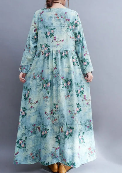 Retro Printed Dress Summer