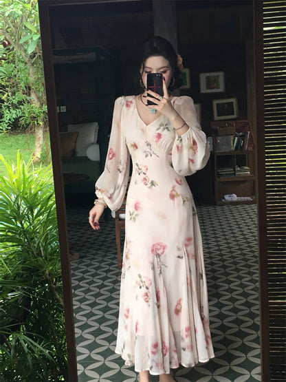Soft Peach Mist Maxi Dress – Gentle Romantic Look for Springsummer Gunne Sax Dress