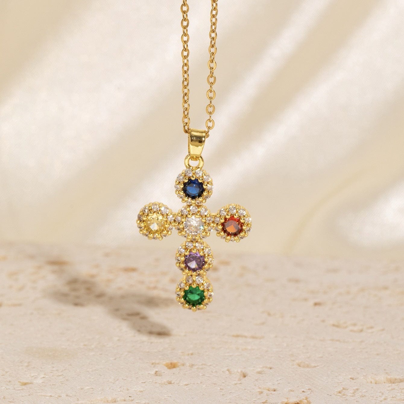 Zircon Crosses Designer Necklaces