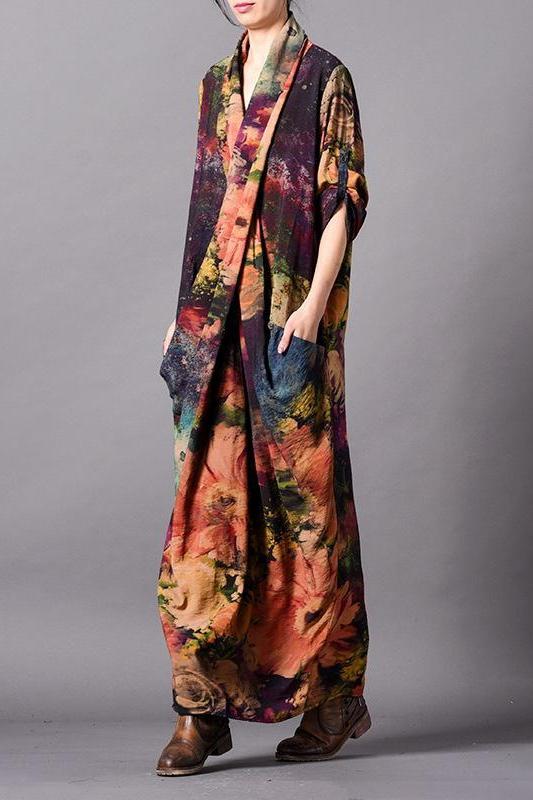 Loose Chiffon Maxi Dresses Clothes for Spring