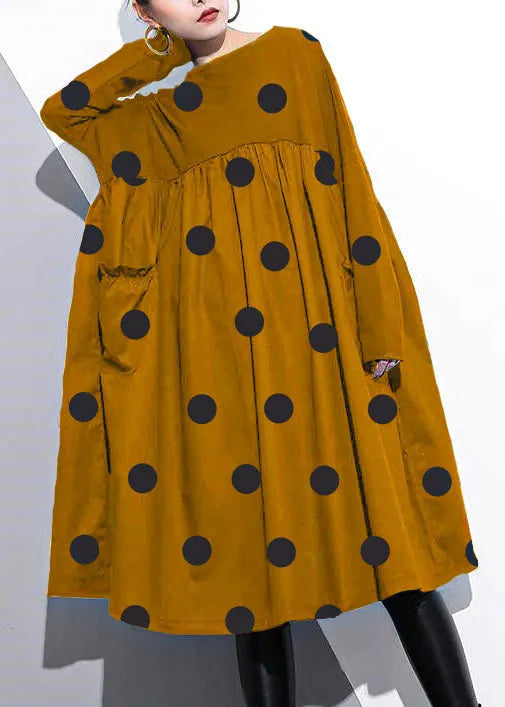 Purple Shift Dress Cotton Clothing Dress